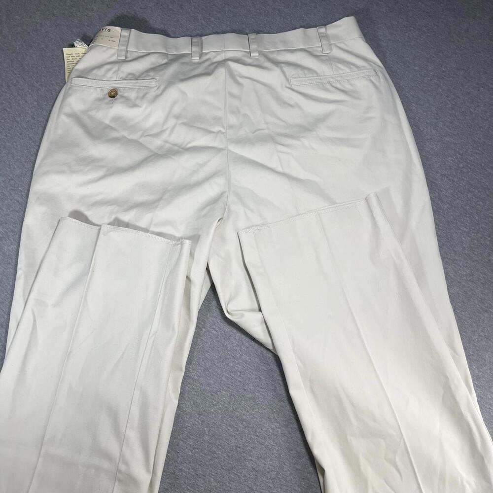 Orvis RN: 70534 Wrinkle-Free Men’s Size 38 Cotton Poplin Plain Pants Stone - Picture 5 of 9
